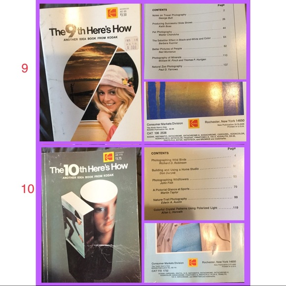 Vtg Kodak Tip Books, 10 - Picture 6 of 6